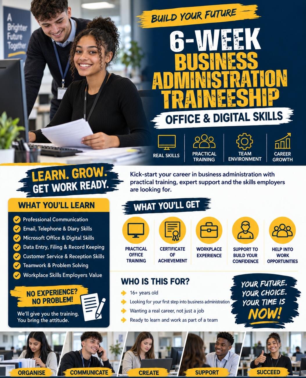 6-week business administration traineeship