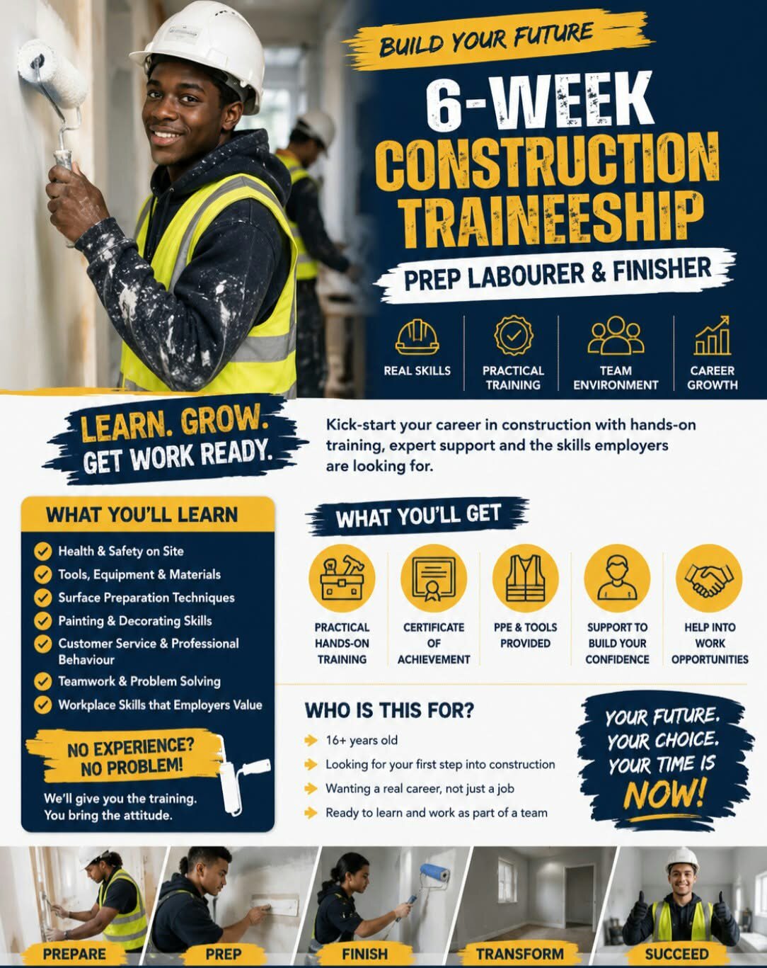 6-week construction traineeship