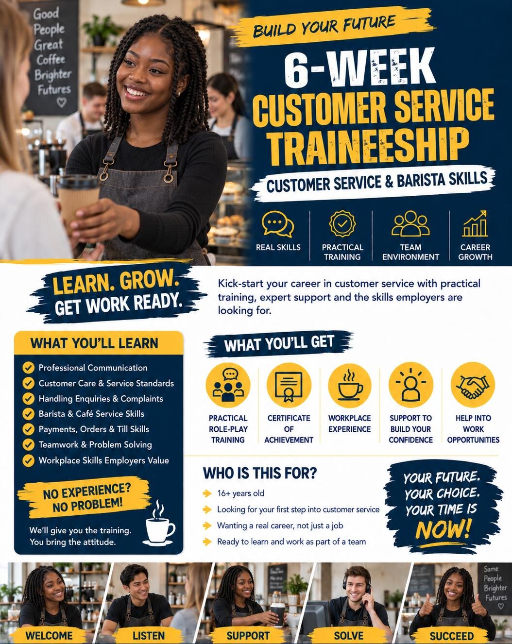 6-week customer service traineeship